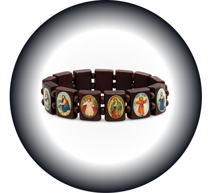 "Faith" Bracelet Wood